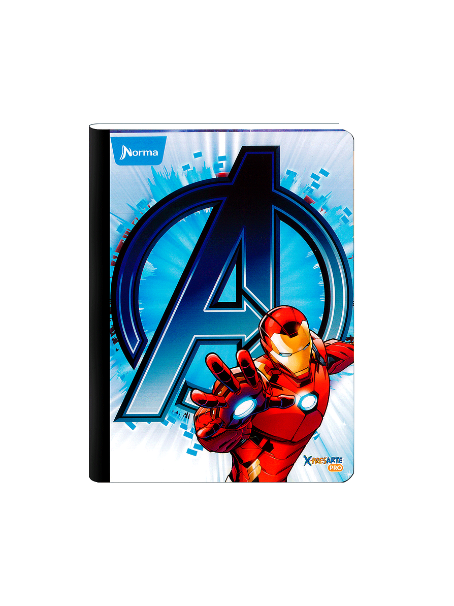 Cuaderno Cosido Norma The Avengers 100 Hojas Cuadros 4