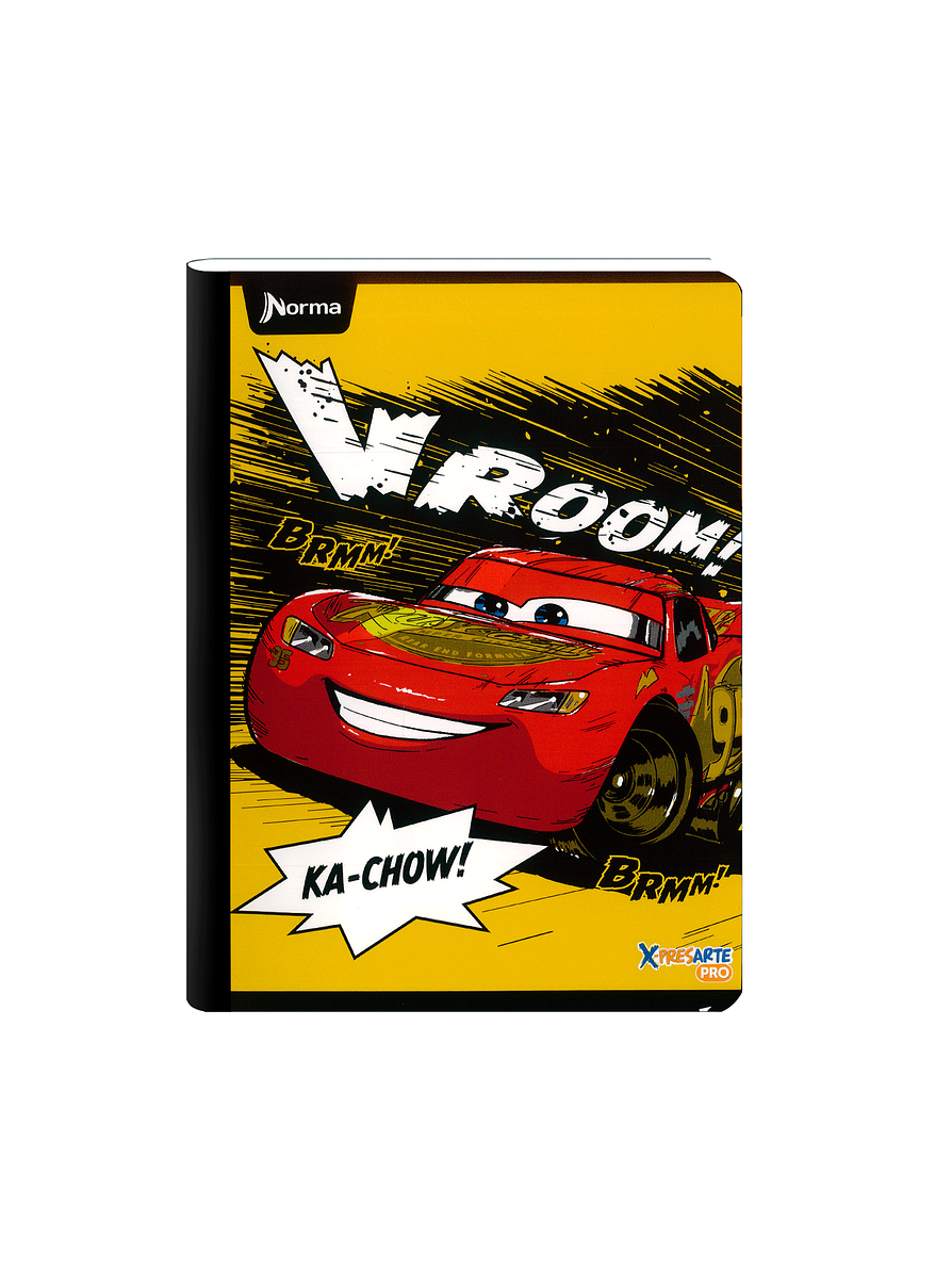 Cuaderno Cosido Norma Cars 100 Hojas Cuadros 5