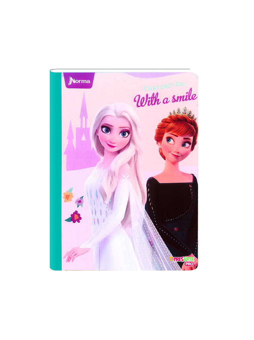 Cuaderno Cosido Norma X-Presarte Frozen 50 Hojas Cuadros 3