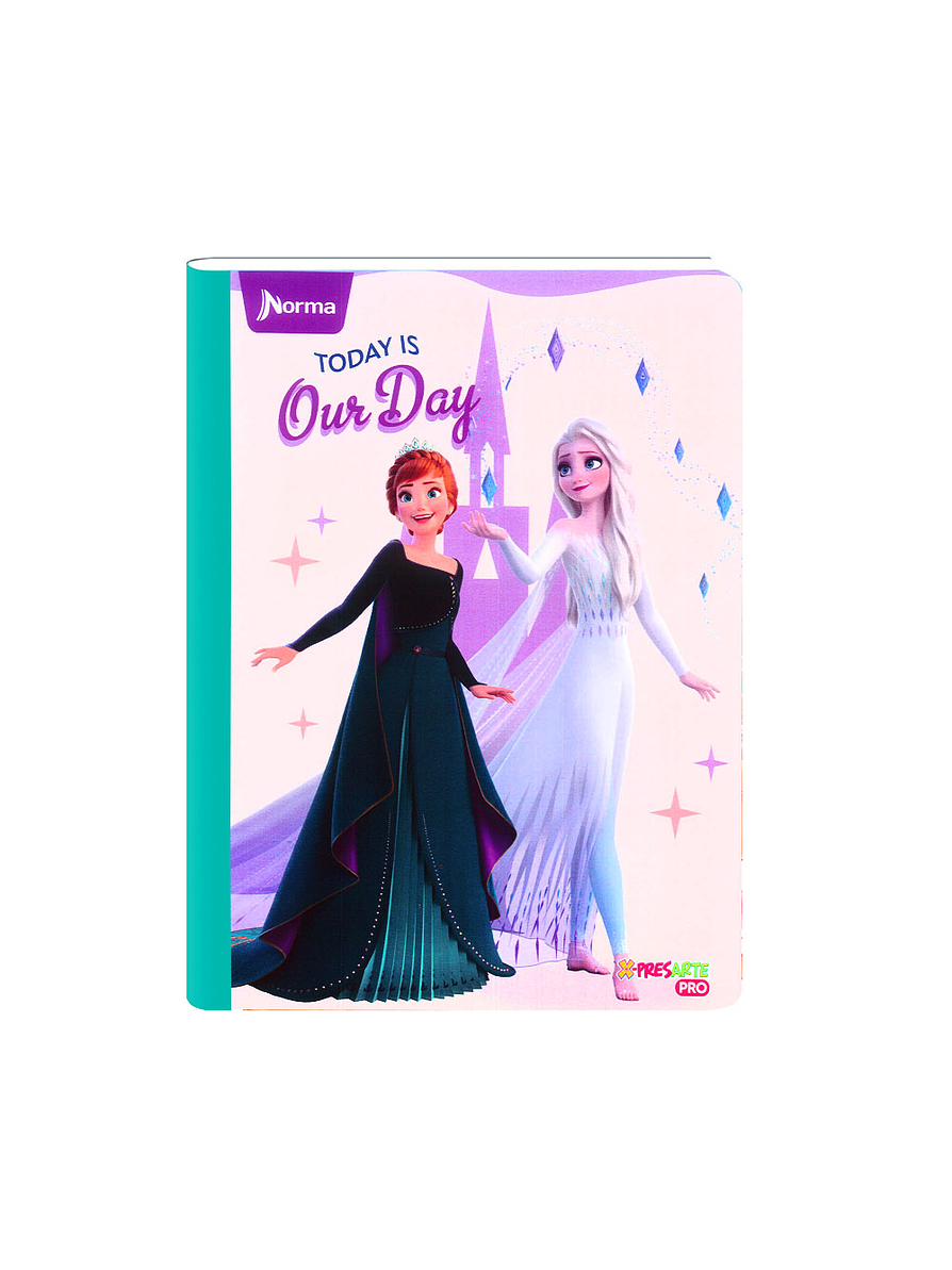 Cuaderno Cosido Norma X-Presarte Frozen 50 Hojas Cuadros 4