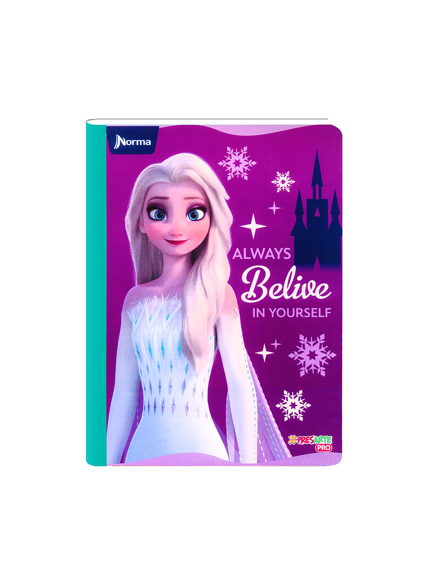 Cuaderno Cosido Norma X-Presarte Frozen 50 Hojas Cuadros 8