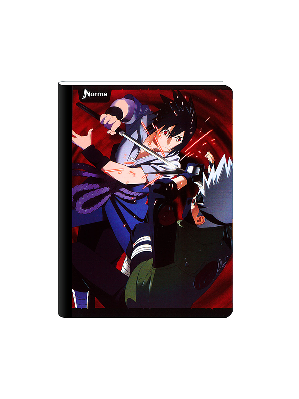 Cuaderno Cosido Naruto 50 Hojas Cuadros  1