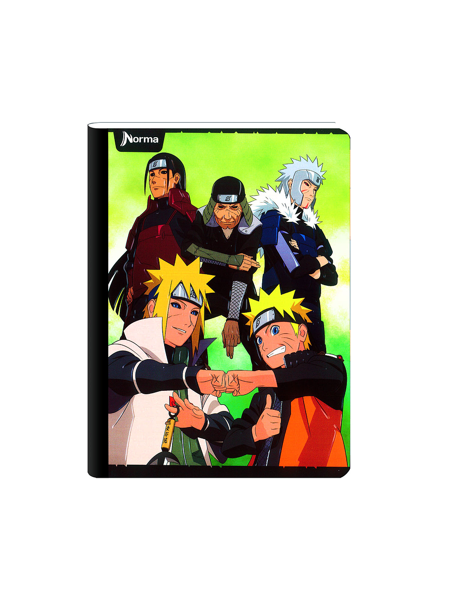 Cuaderno Cosido Naruto 50 Hojas Cuadros  2
