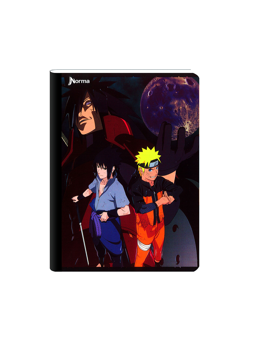 Cuaderno Cosido Naruto 50 Hojas Cuadros  4