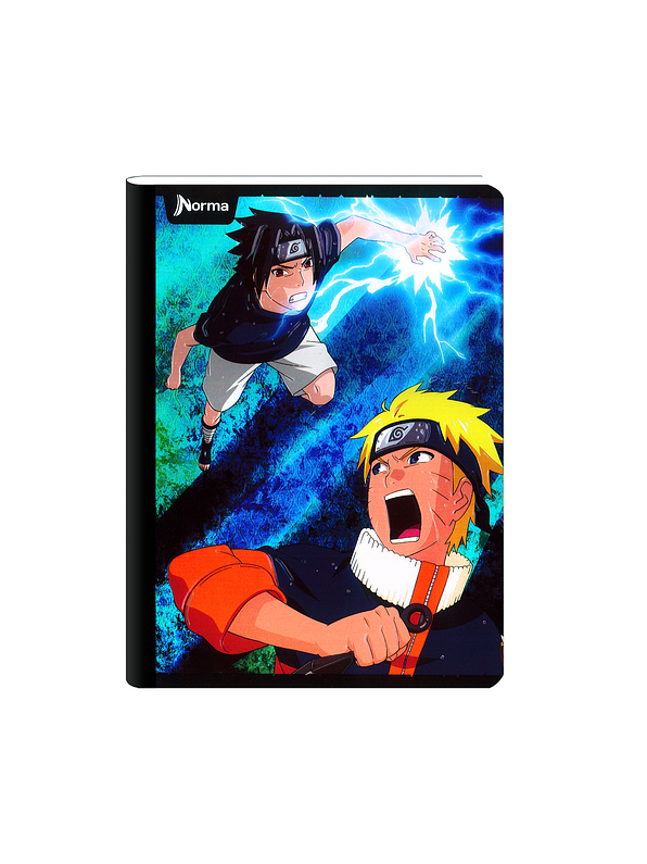 Cuaderno Cosido Naruto 50 Hojas Cuadros  5