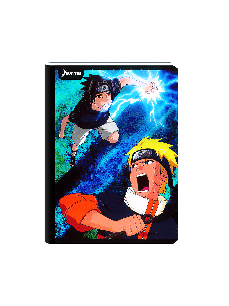 Cuaderno Cosido Naruto 50 Hojas Cuadros  5