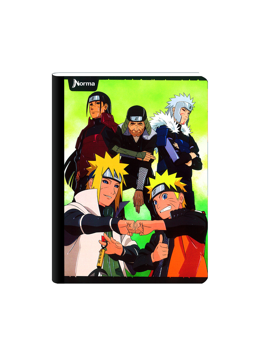 Cuaderno Cosido Naruto 50 Hojas Cuadros  7
