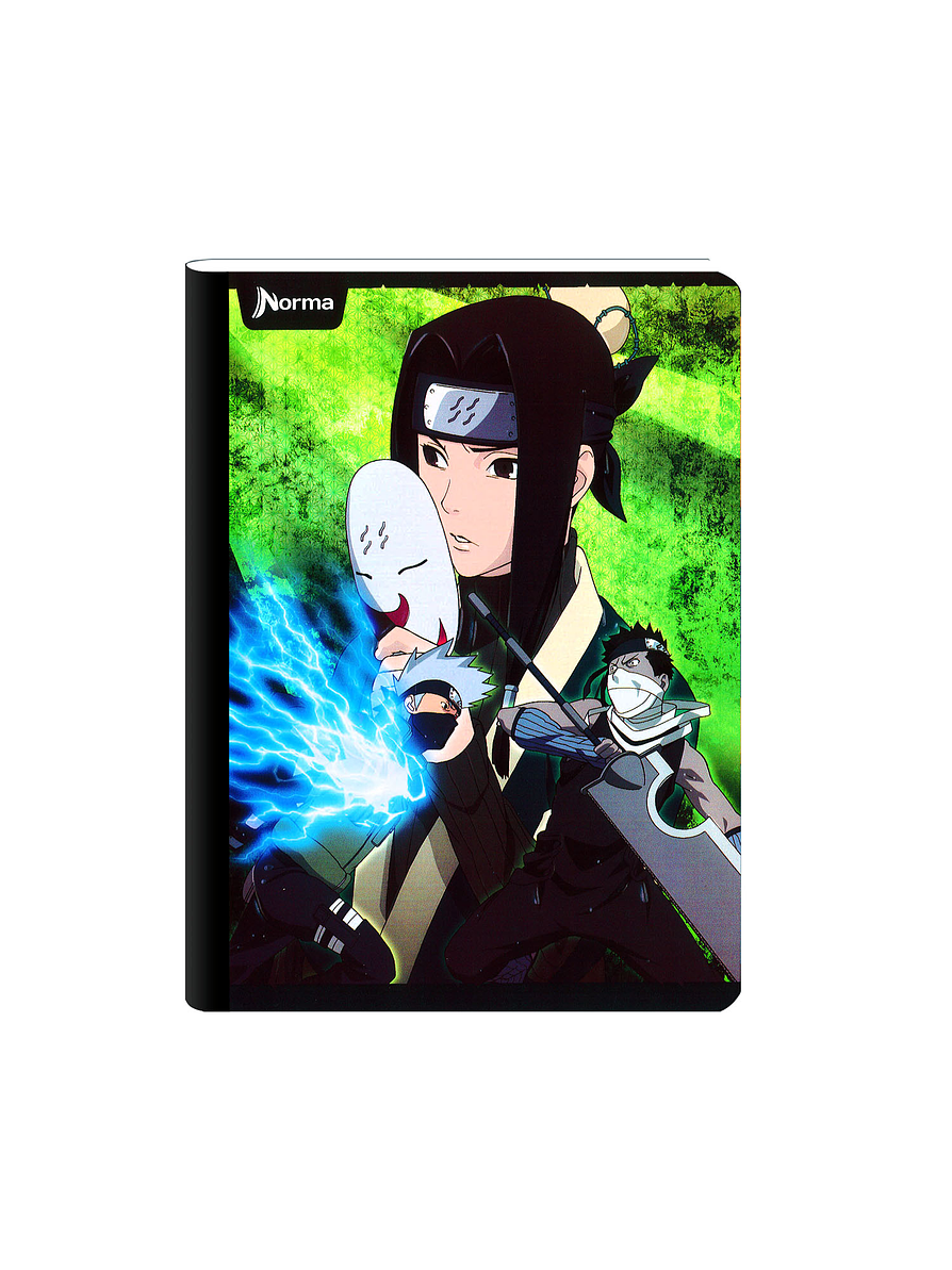 Cuaderno Cosido Naruto 50 Hojas Cuadros  11