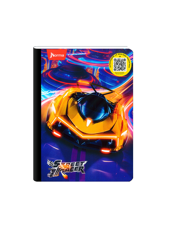 Cuaderno Cosido Pasta Dura Street Racer 80 Hojas Cuadros 7