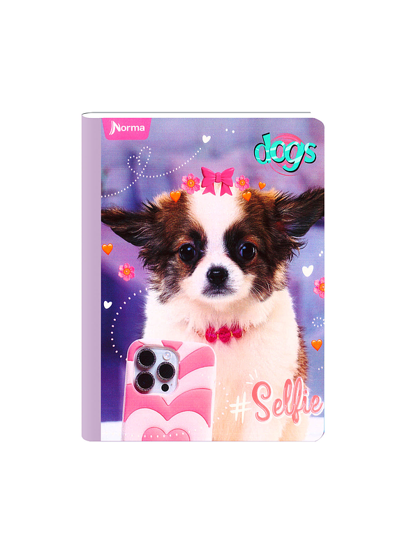 Cuaderno Cosido Norma Dogs 50 Hojas Cuadros  6