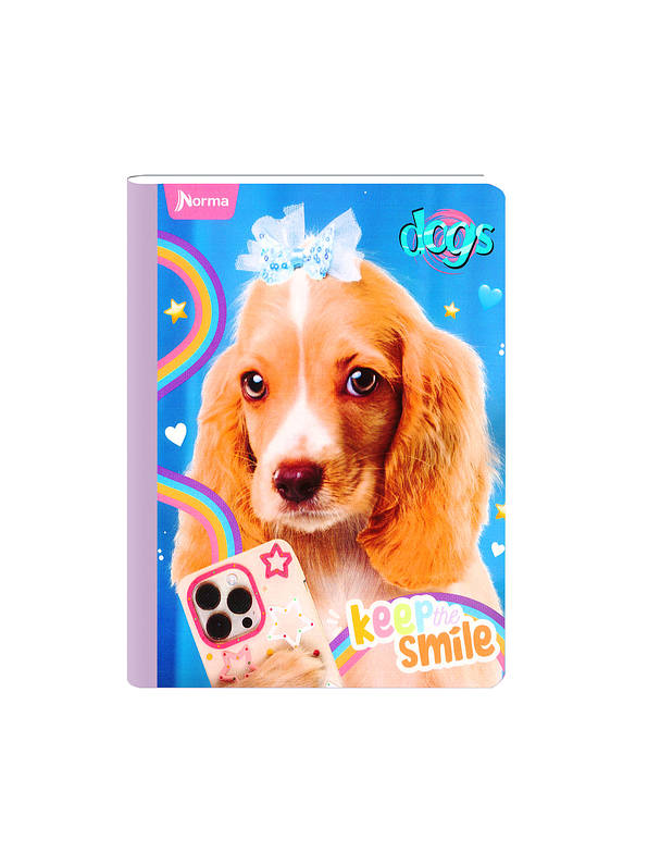 Cuaderno Cosido Norma Dogs 50 Hojas Cuadros  7