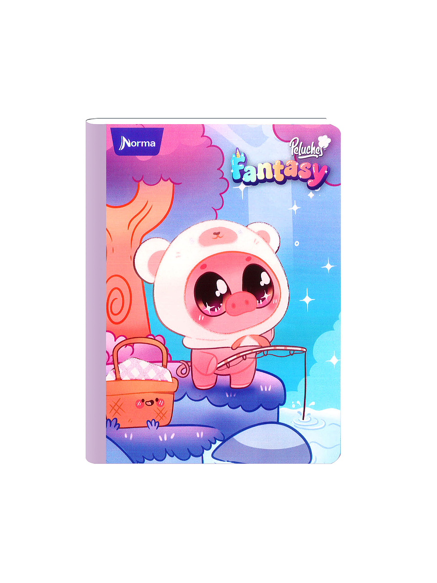 Cuaderno Cosido Peluches Fantasy 50 Hojas Cuadros  1
