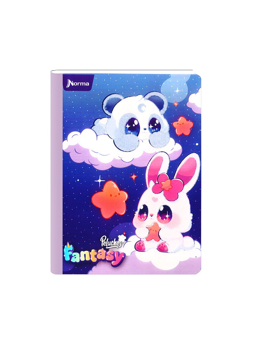 Cuaderno Cosido Peluches Fantasy 50 Hojas Cuadros  2