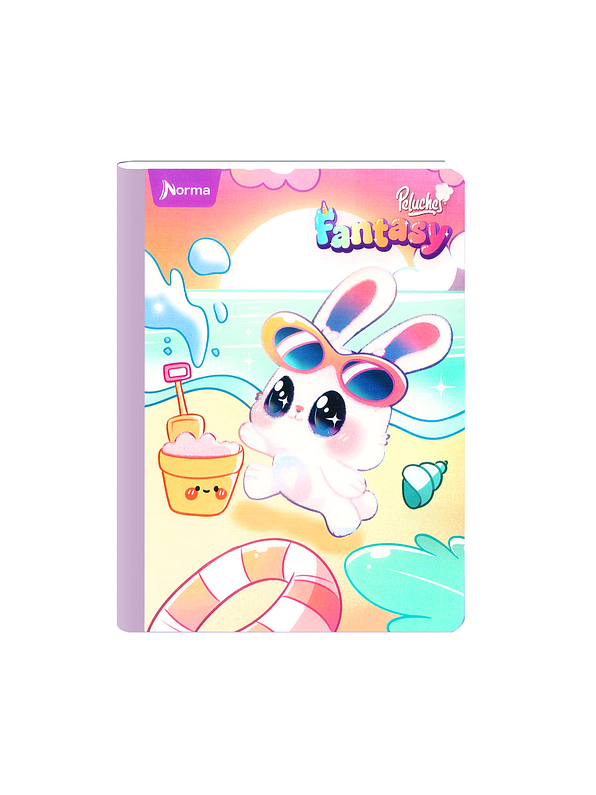 Cuaderno Cosido Peluches Fantasy 50 Hojas Cuadros  5