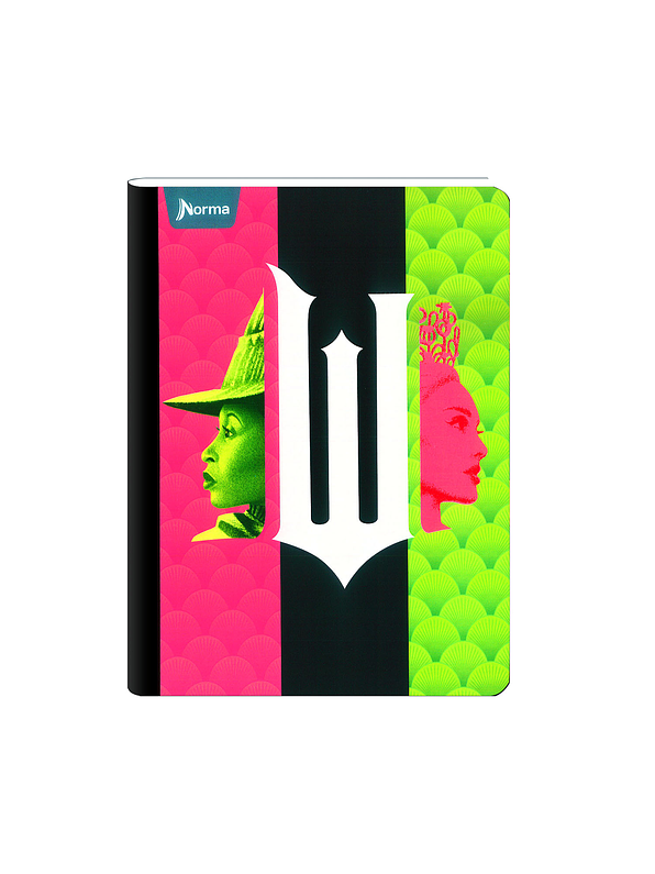 Cuaderno Cosido Norma Wicked 100 Hojas Cuadros 9