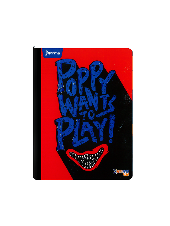 Cuaderno Cosido Norma X-Presarte Poppy Playtime 100 Hojas Cuadros 1
