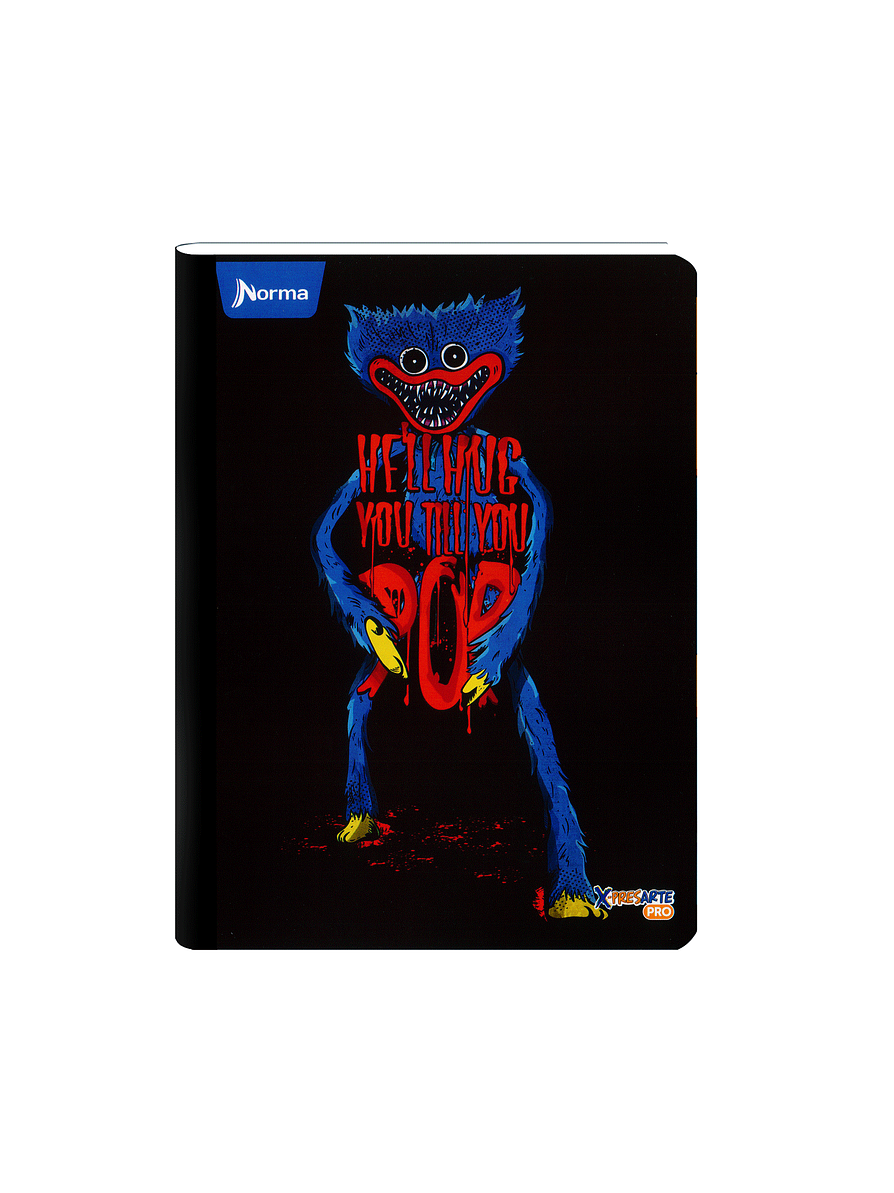 Cuaderno Cosido Norma X-Presarte Poppy Playtime 100 Hojas Cuadros 3