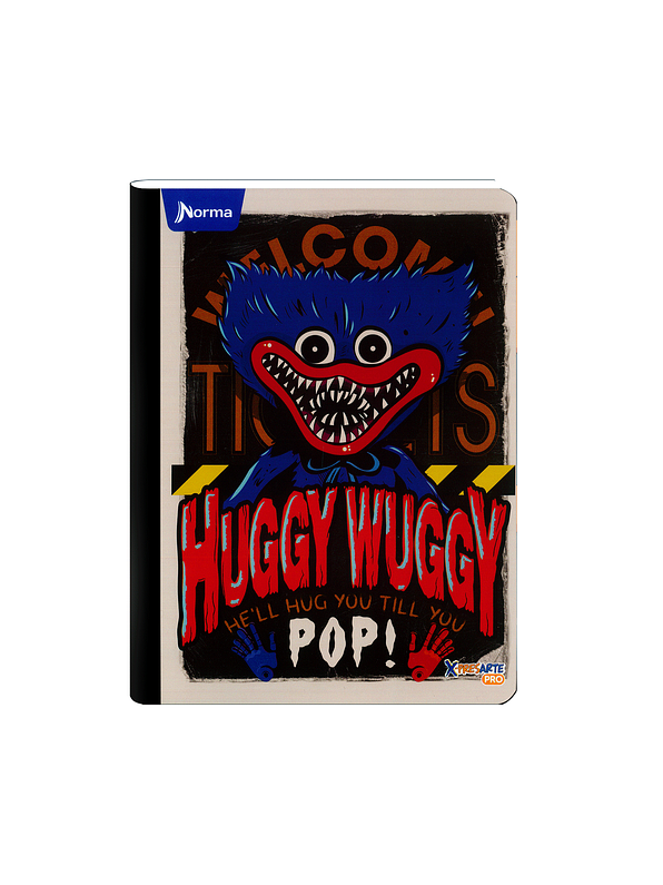 Cuaderno Cosido Norma X-Presarte Poppy Playtime 100 Hojas Cuadros 4