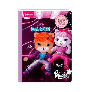 Cuaderno Cosido Norma Peluches 50 Hojas Cuadros 