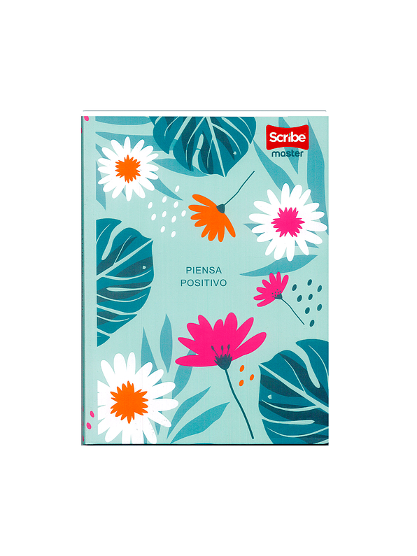 Cuaderno Cosido Pasta Dura Master Femenino 100 Hojas Cuadros  4