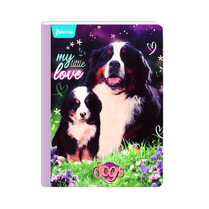 Cuaderno Cosido Norma Dogs 100 Hojas Cuadros 
