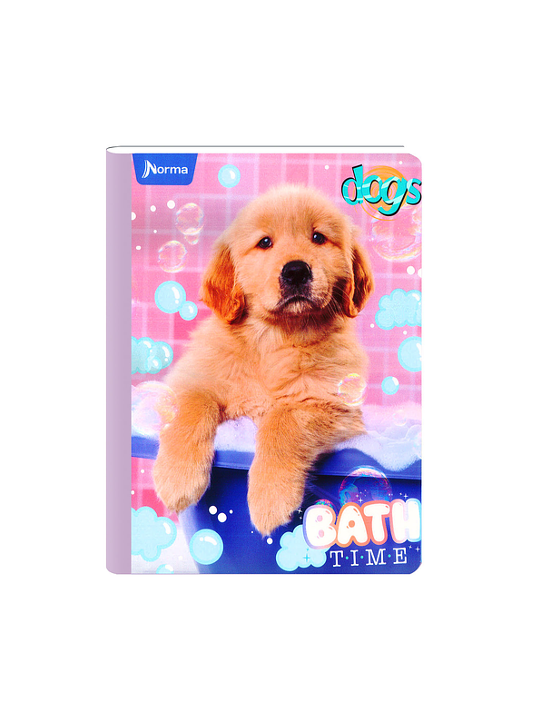 Cuaderno Cosido Norma Dogs 100 Hojas Cuadros  5