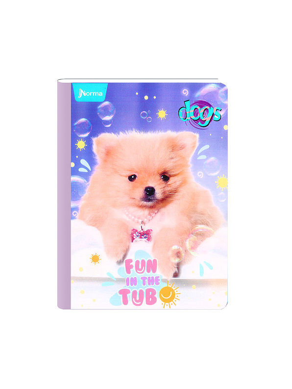 Cuaderno Cosido Norma Dogs 100 Hojas Cuadros  9