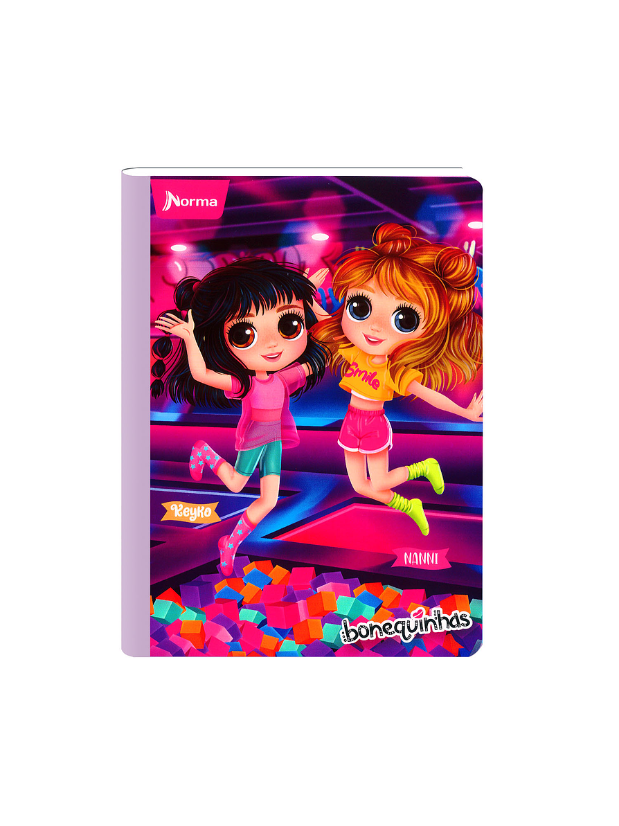 Cuaderno Cosido Norma Bonequinhas Dolls 50 Hojas Cuadros 5