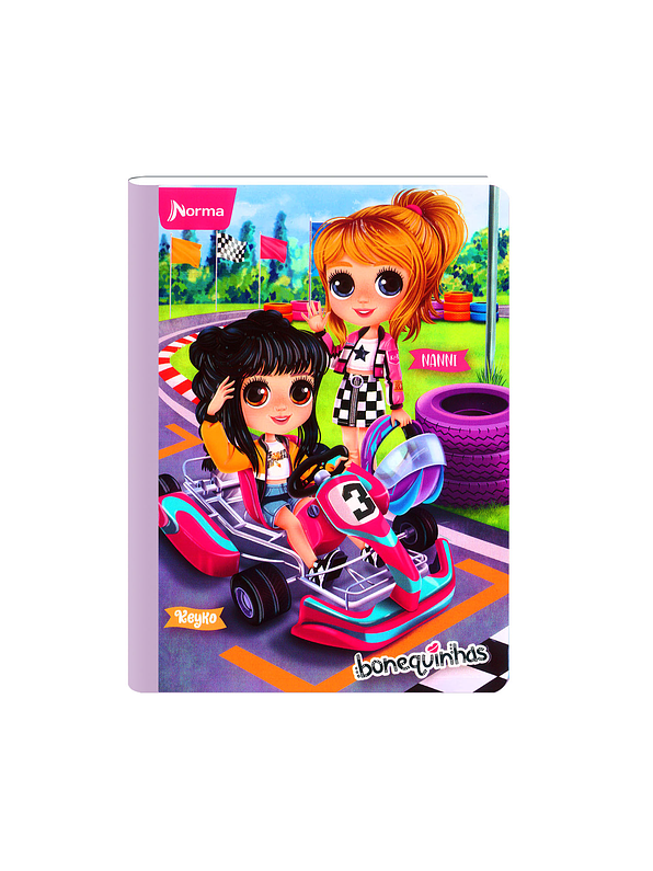 Cuaderno Cosido Norma Bonequinhas Dolls 50 Hojas Cuadros 6