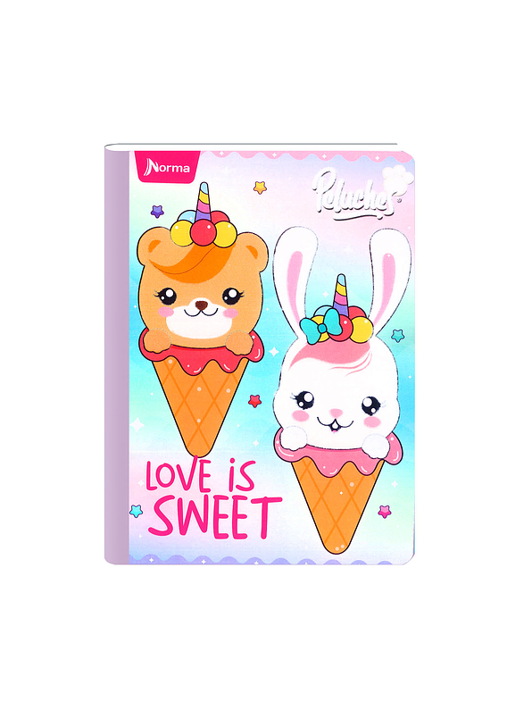 Cuaderno Cosido Peluches Fantasy 100 Hojas Cuadros 2