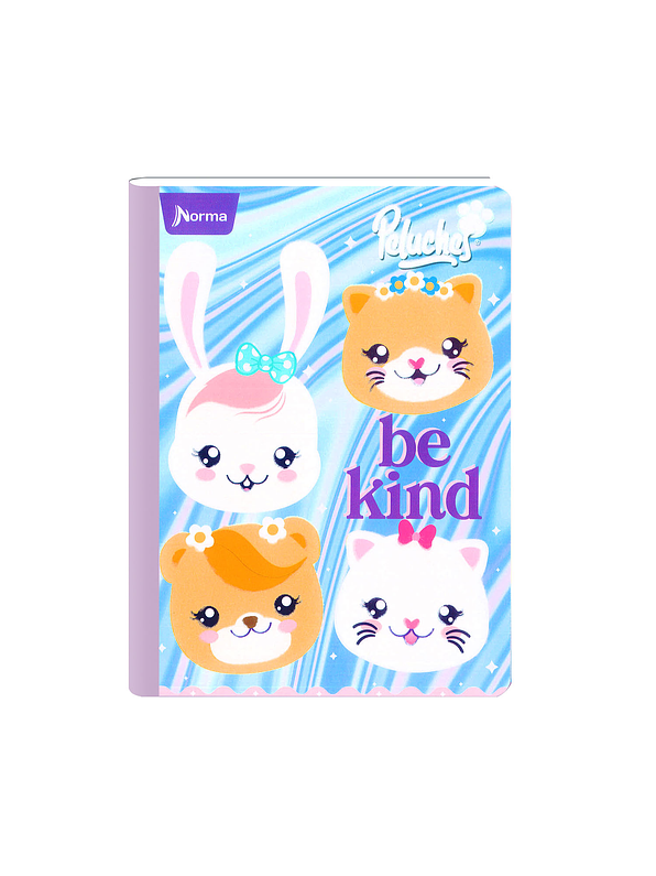 Cuaderno Cosido Peluches Fantasy 100 Hojas Cuadros 3