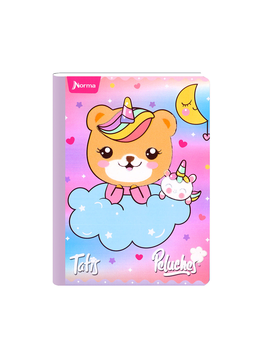 Cuaderno Cosido Peluches Fantasy 100 Hojas Cuadros 5
