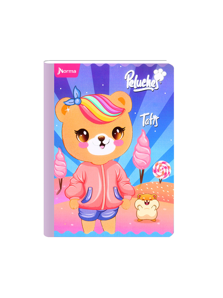 Cuaderno Cosido Peluches Fantasy 100 Hojas Cuadros 7