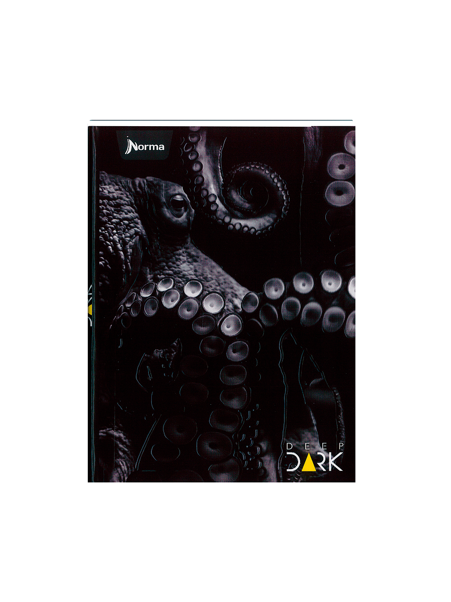 Cuaderno Cosido Pasta Dura Deep Dark 90 Hojas Cuadros 1
