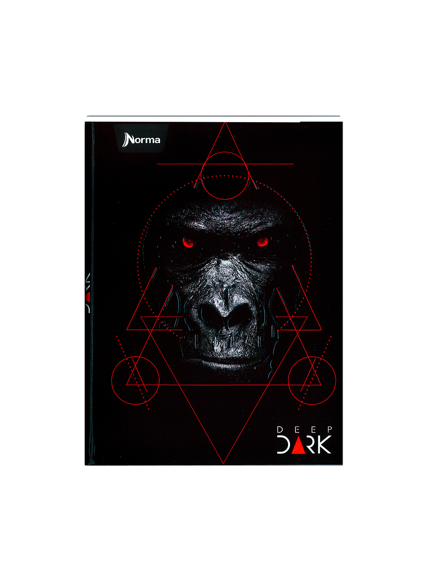 Cuaderno Cosido Pasta Dura Deep Dark 90 Hojas Cuadros 7