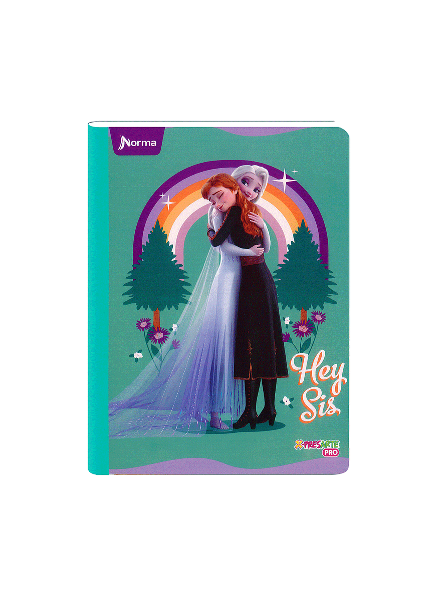 Cuaderno Cosido Norma Frozen 100 Hojas Cuadros 4