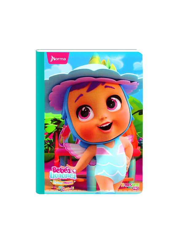 Cuaderno Cosido Norma Bebés Llorones 100 Hojas Cuadros 6