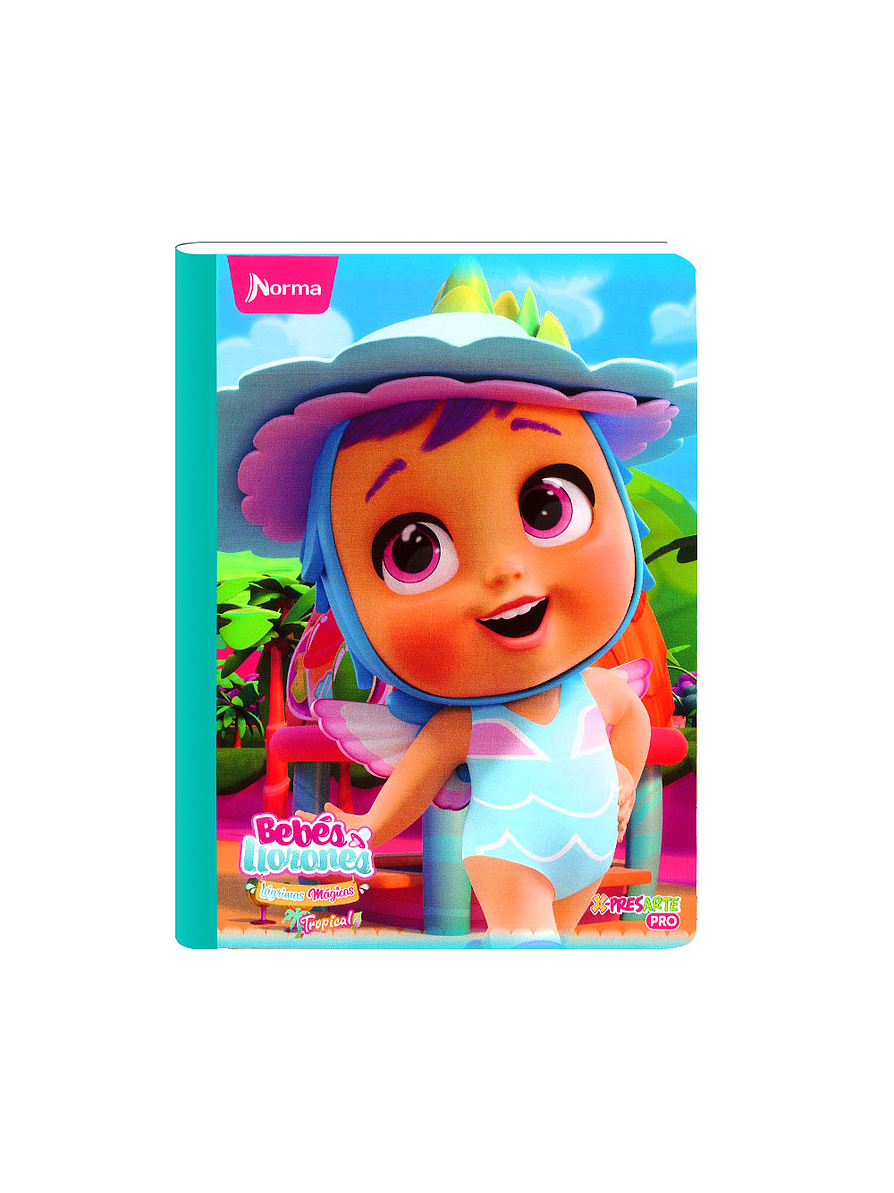 Cuaderno Cosido Norma Bebés Llorones 100 Hojas Cuadros 6