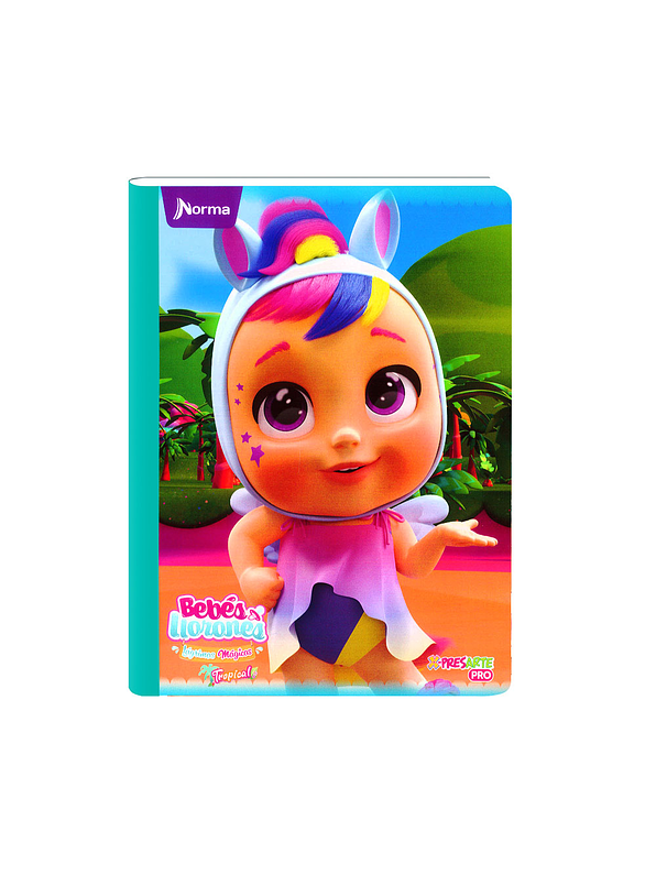 Cuaderno Cosido Norma Bebés Llorones 100 Hojas Cuadros 7