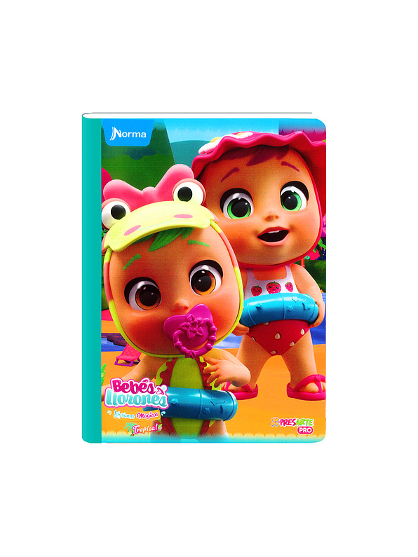 Cuaderno Cosido Norma Bebés Llorones 100 Hojas Cuadros 8