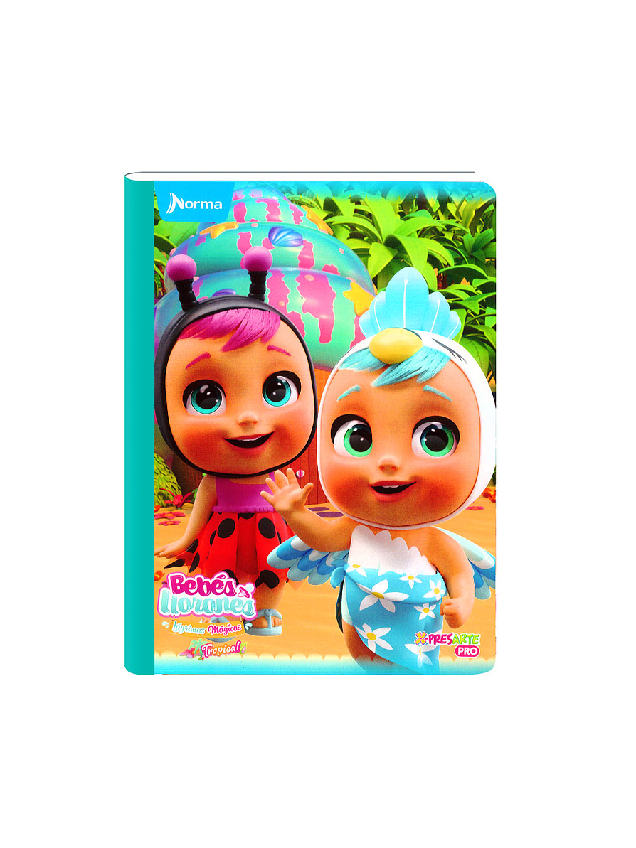 Cuaderno Cosido Norma Bebés Llorones 100 Hojas Cuadros 10