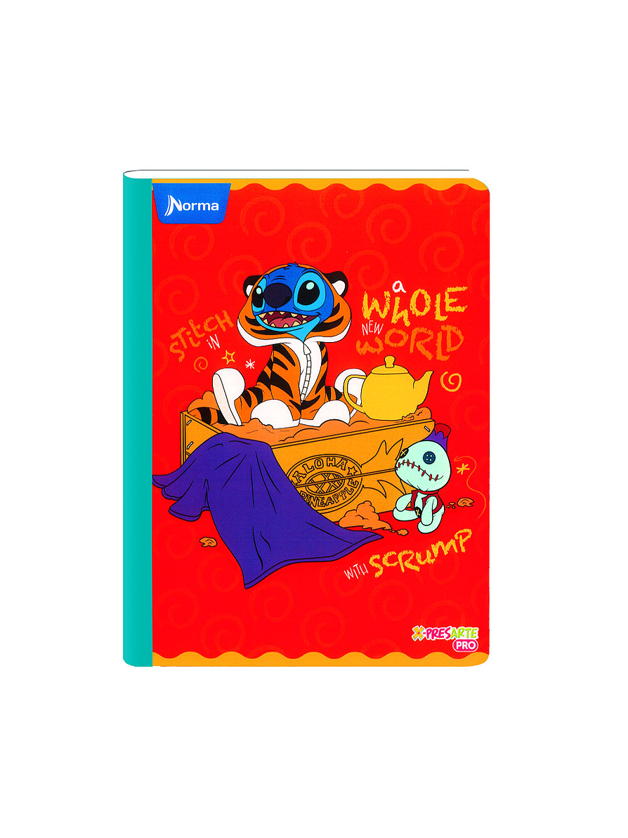 Cuaderno Cosido Norma Stitch 100 Hojas Cuadros 1