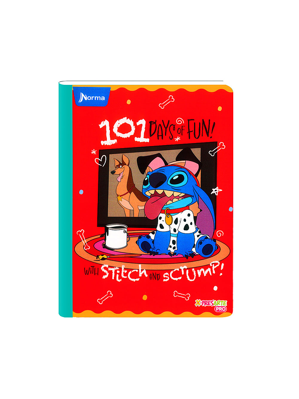 Cuaderno Cosido Norma Stitch 100 Hojas Cuadros 8