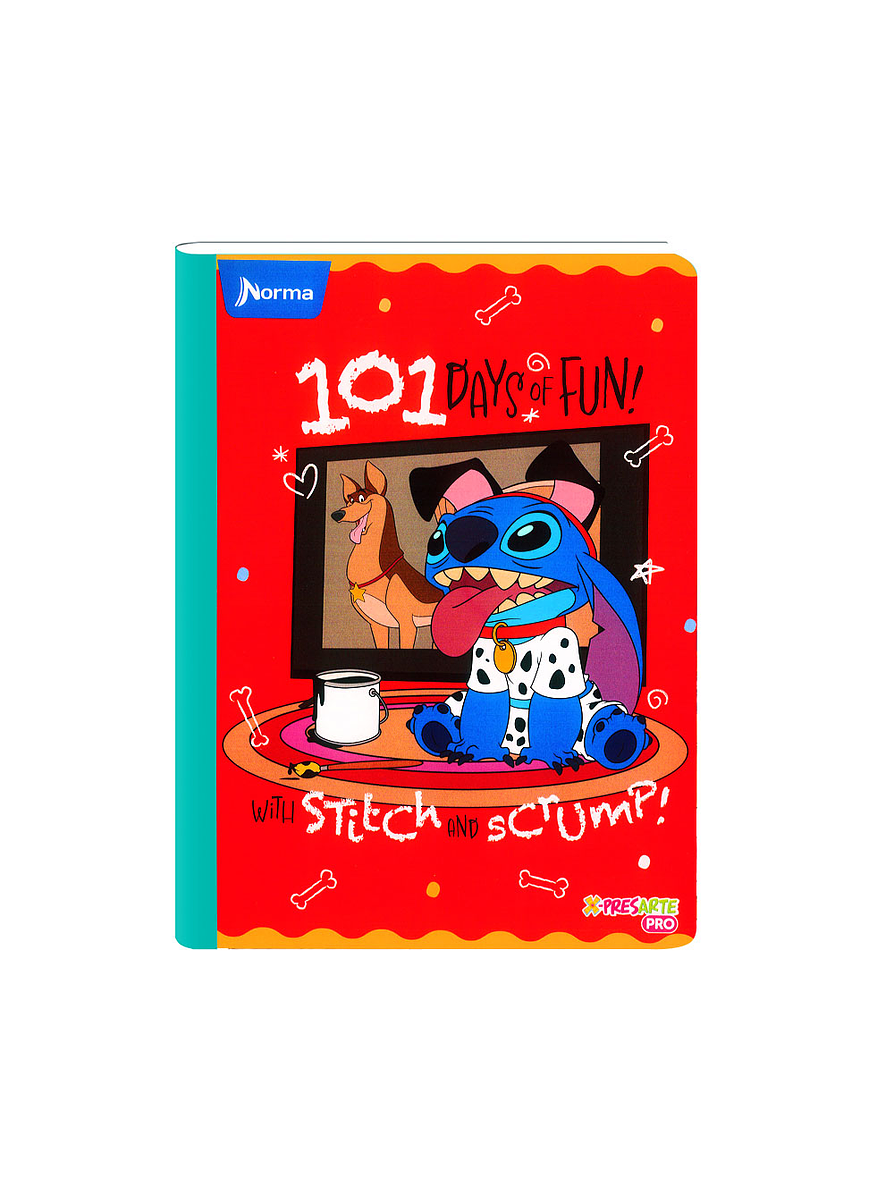 Cuaderno Cosido Norma X-Presarte Stitch 50 Hojas Cuadros 8