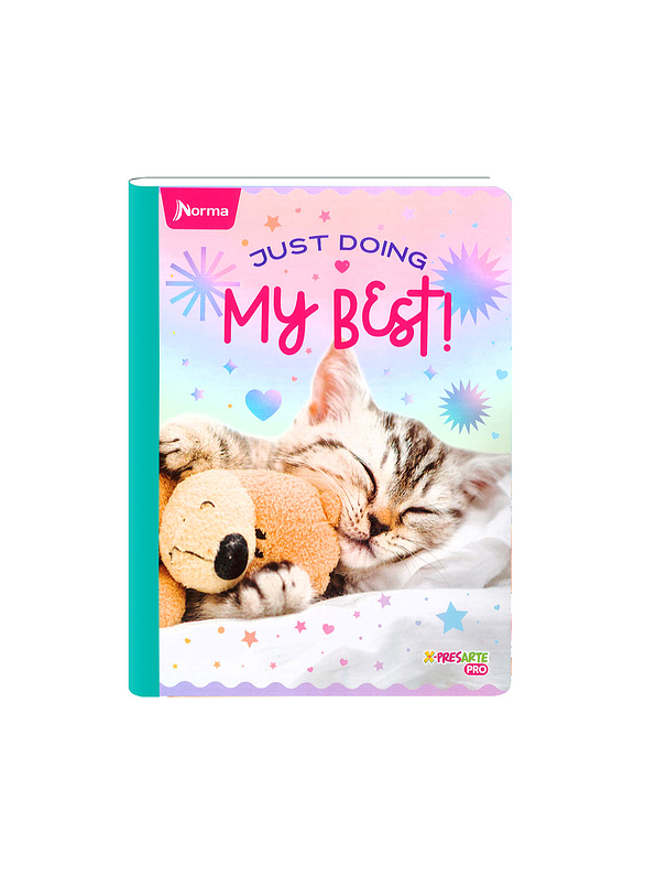 Cuaderno Cosido Norma Cats 100 Hojas Cuadros 6