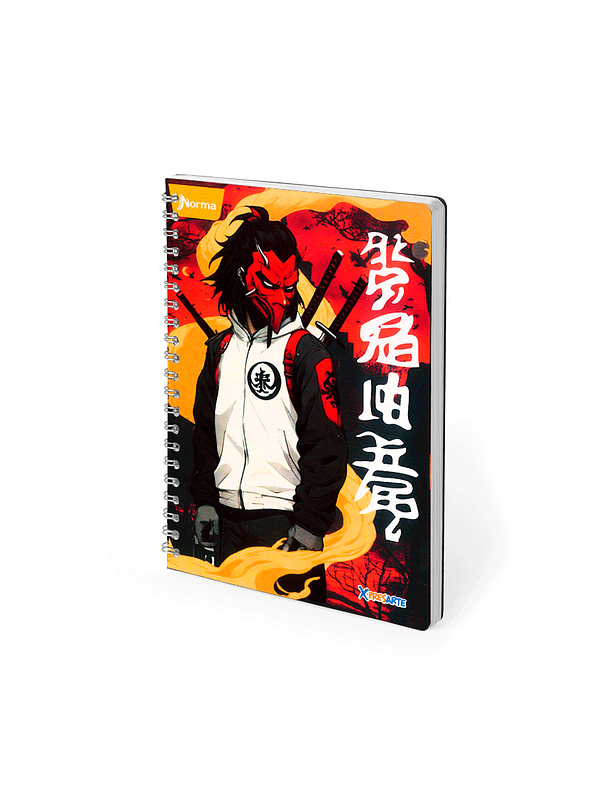 Cuaderno Argollado Pasta Dura X-Presarte 80 Hojas Cuadros Masculino 5