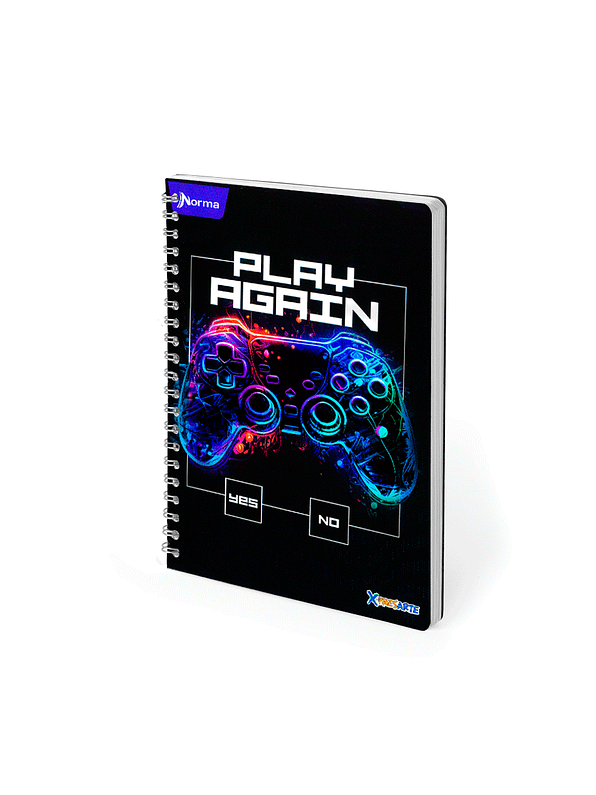 Cuaderno Argollado Pasta Dura X-Presarte 80 Hojas Cuadros Masculino 1