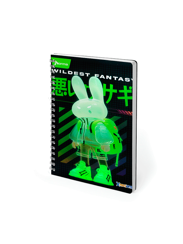 Cuaderno Argollado Pasta Dura X-Presarte 80 Hojas Cuadros Masculino 12