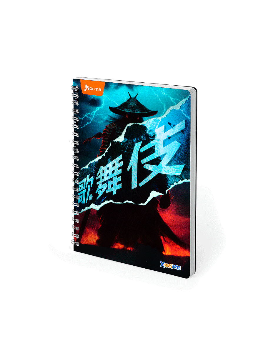 Cuaderno Argollado Pasta Dura X-Presarte 80 Hojas Cuadros Masculino 15