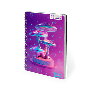 Cuaderno Argollado Pasta Dura Incolors 80 Hojas
